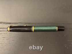 Pelikan Fountain Pen M600 Souveran Black/Green 14Kt Medium Pt