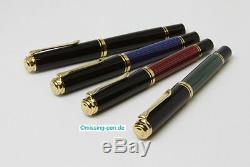 Pelikan Fountain Pen M800 / M 800 in Black, Black-Green or Blue-Black