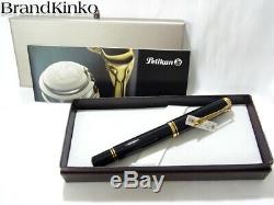 Pelikan Fountain pen SOUVERAN M1000 Black 18k nib F withbox New
