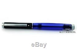 Pelikan Level L5 Black & Blue Fountain Pen NOS