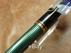 Pelikan M600 Souveran Black/green Fountain Pen 14k Gold Fine Nib