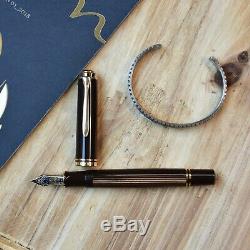 Pelikan M800 Special Edition 2019 Dark Brown Black Striped Fountain Pen