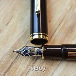 Pelikan M800 Special Edition 2019 Dark Brown Black Striped Fountain Pen