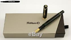 Pelikan Piston Fountain Pen M200 / M 200 in Black nib sizes F, M or B