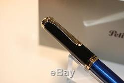Pelikan SOUVERAN M800 Blue Black Fountain Pen 18K Gold Nib EF, F, M, B, BB NEW