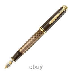 Pelikan Souveran M800 Special Edition Brown Black F Nib fountain pen