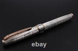 Pen & The City Handmade Solid Silver Fountain Pen Black Cartridges Pelikan Type