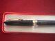 Penco Fountain Pen Black Gold Piston Nib Never Used Vintage 1950s