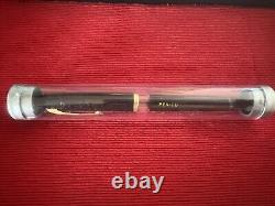 Penco Fountain Pen Black Gold Piston Nib Never Used Vintage 1950s