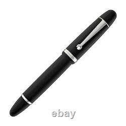 Penlux Masterpiece Grande Fountain Pen in Black 1.1mm Stub Nib NEW in box