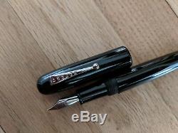 Penlux The Queen Black Ebonite Rhodium Fountain Pen Killer Price