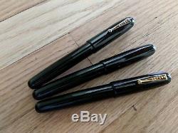 Penlux The Queen Black Ebonite Rhodium Fountain Pen Killer Price