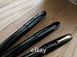 Penlux The Queen Black Ebonite Rhodium Fountain Pen Killer Price