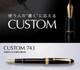 Pilot Custom743 Fountain Pen Black Fine Medium Nib Fkk-3000r-b-fm New