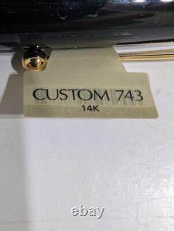 Pilot CUSTOM743 Fountain Pen Black Fine Medium Nib FKK-3000R-B-FM NEW