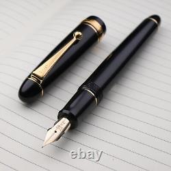 Pilot Custom 742 Black Long Body Large 14K-585 Gold Falcon FA Nib Fountain Pen