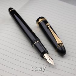 Pilot Custom 742 Black Long Body Large 14K-585 Gold Falcon FA Nib Fountain Pen