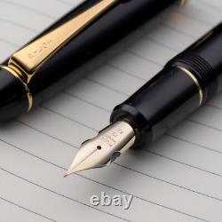 Pilot Custom 742 Black Long Body Large 14K-585 Gold Falcon FA Nib Fountain Pen