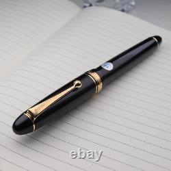 Pilot Custom 742 Black Long Body Large 14K-585 Gold Falcon FA Nib Fountain Pen
