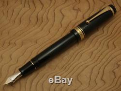 Pilot Custom URUSHI 18K Medium-nib Ebonite Black Urushi Lacquer with converter