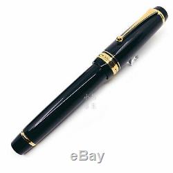 Pilot Custom Urushi Lacquer No. 30 Black Huge 18K nib Fountain Pen