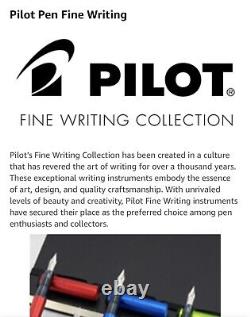 Pilot Falcon Fountain Pen Black & Rhodium Soft Flexible Broad Nib RTL $300