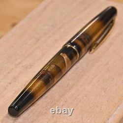 Pilot Fountain Pen Black Lacquer Gold Accents Maki-e kokkoukai Chiyama K18 Rare