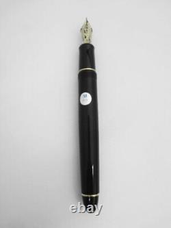 Pilot Fountain Pen Black Medium Point Nib 14K-585 Engraved