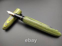 Pilot Fountain Pen Custom 743 Special Wood Shaft Marquetry Green Black Gray