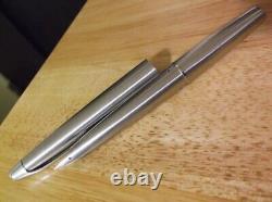 Pilot Fountain Pen Myu 701 Stainless Steel F Nib Vintage Cleaned from Japan