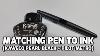 Pilot Metropolitan Fountain Pen Black And Kaweco Pearl Black Ink Matching Pen To Ink