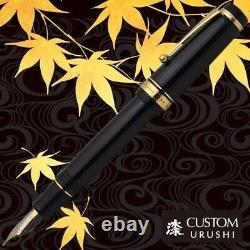 Pilot Namiki CUSTOM URUSHI Fountain Pen Black Medium Nib FKV-88SR-B-M