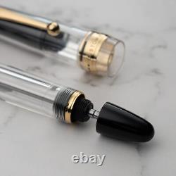 Pilot Namiki Custom 823 Transparent No Color Plunger Type 14K Nib Fountain Pen