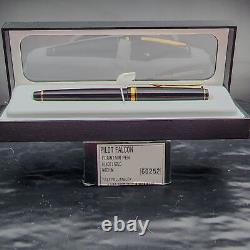 Pilot Namiki Falcon Fountain Pen Black 14K Gold Nib in Box Fine Writing