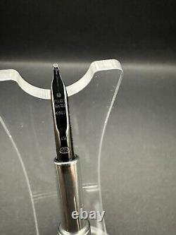 Pilot Vanishing Point Blue Carbonesque Fountain Pen 18kt Black Stub Nib