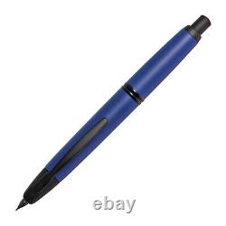 Pilot Vanishing Point Fountain Pen in Matte Blue & Black Accents 18K Medium