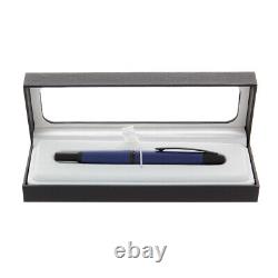 Pilot Vanishing Point Fountain Pen in Matte Blue & Black Accents 18K Medium