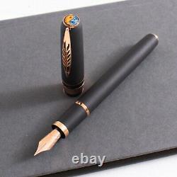 Pineider Alchemist Stromboli Black Fountain Pen Stainless Steel Nib