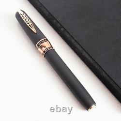 Pineider Alchemist Stromboli Black Fountain Pen Stainless Steel Nib