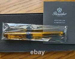 Pineider Avatar UR Demo Black Trim Amber Fountain Pen, Medium, New in Box