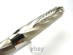 Pineider Matrix Palladium Fountain Pen 45/88 MADE 14K EF NIB NEWithBOX