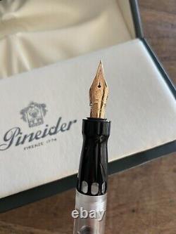 Pineider Mystery Filler LE Black Russian Demonstrator Fountain Pen, 14K F Nib