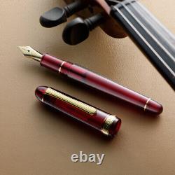 Platinum #3776 CENTURY Fountain Pen Bourgogne Red SF Soft Fine Nib PNB-15000-71