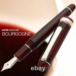 Platinum #3776 CENTURY Fountain Pen Bourgogne Rhodium F Nib PNB-18000CR#71-2