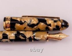 Platinum 3776 Celluloid Fountain Pen Ishigaki MEDIUM 18K Old model black & pearl