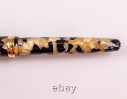 Platinum 3776 Celluloid Fountain Pen Ishigaki MEDIUM 18K Old model black & pearl