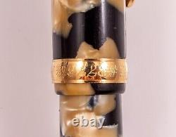 Platinum 3776 Celluloid Fountain Pen Ishigaki MEDIUM 18K Old model black & pearl