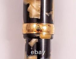 Platinum 3776 Celluloid Fountain Pen Ishigaki MEDIUM 18K Old model black & pearl