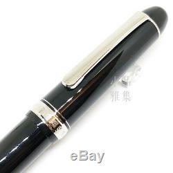 Platinum 3776 Century Black 14K Music nib Fountain Pen 2 color Trim to Choose