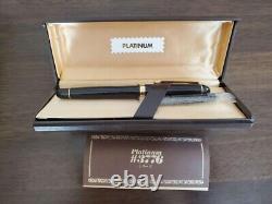 Platinum #3776 Century Fountain Pen Black Nib M Open-box Unused